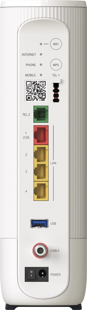 Zadní strana modemu Ultra Hub 7